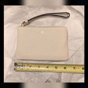 COACH Wristlet In Chalk - Like New